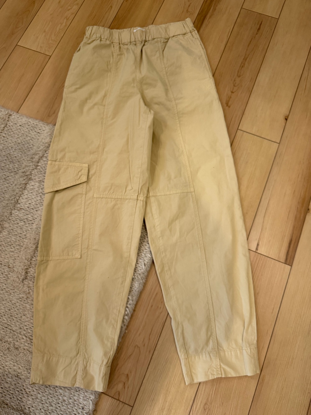 Ganni women’s Light Beige Cargo Pants